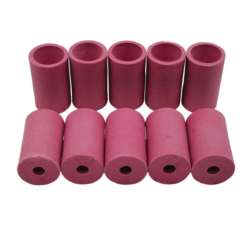 HOLDWIN Sandblaster Gun Nozzles 10Pcs Tip Sand Blaster Replacement Cylinder Ceramic Abrasive Nozzle for Blasting (6mm) - Image 1